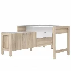 Fredriks Schreibtischkombination Holvik - Eiche Sonoma Dekor / Weiß
