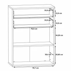 Fredriks Aktenschrank Kendrick V - Weiß / Grau 19 Fredriks Aktenschrank Kendrick V - Weiß / Grau -Büromöbel Verkaufsgeschäft 1000280670 210813 08154100094 SKETCH DETAILS P000000001000280670 sketch