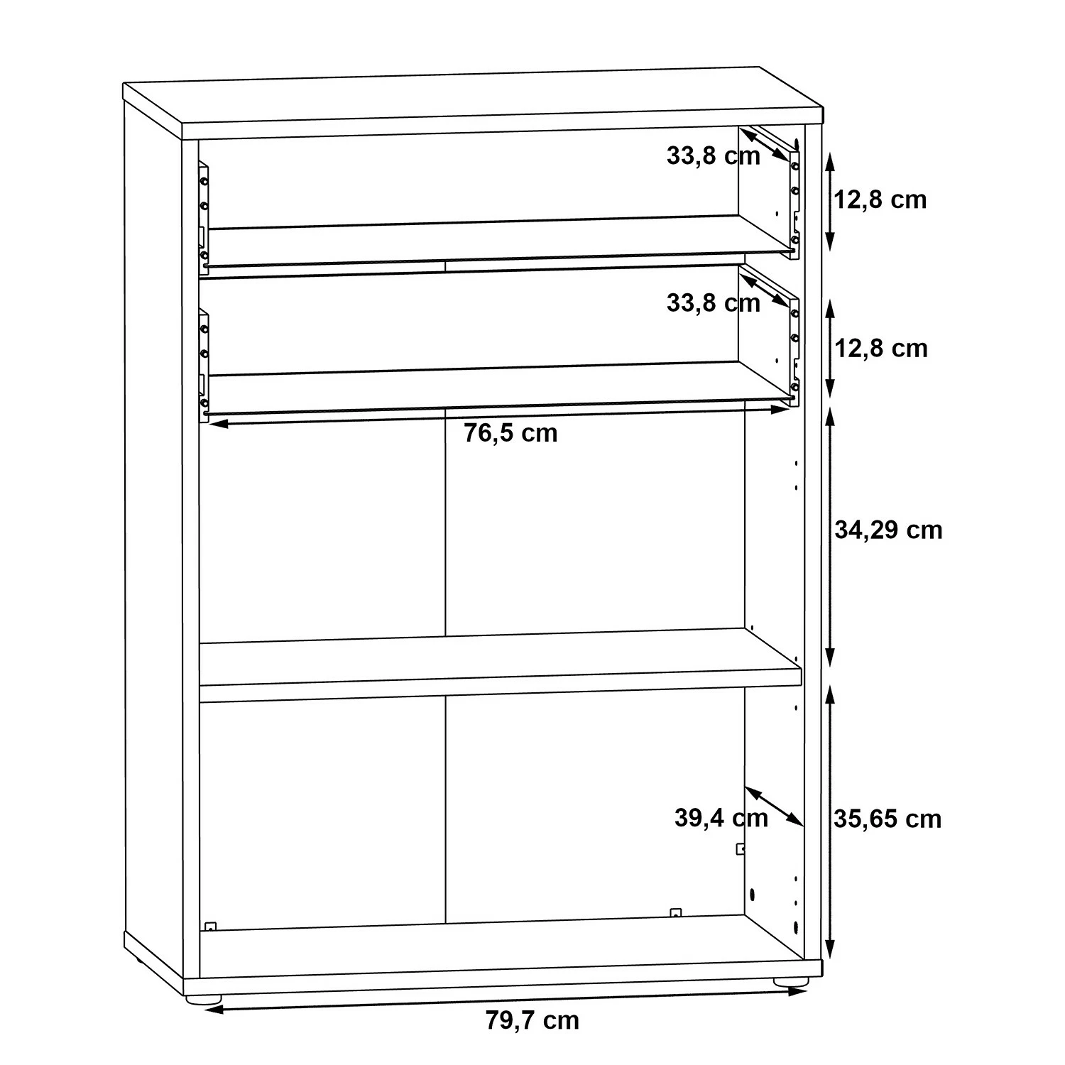 Fredriks Aktenschrank Kendrick V - Weiß / Grau 11 Fredriks Aktenschrank Kendrick V - Weiß / Grau – Bild 9