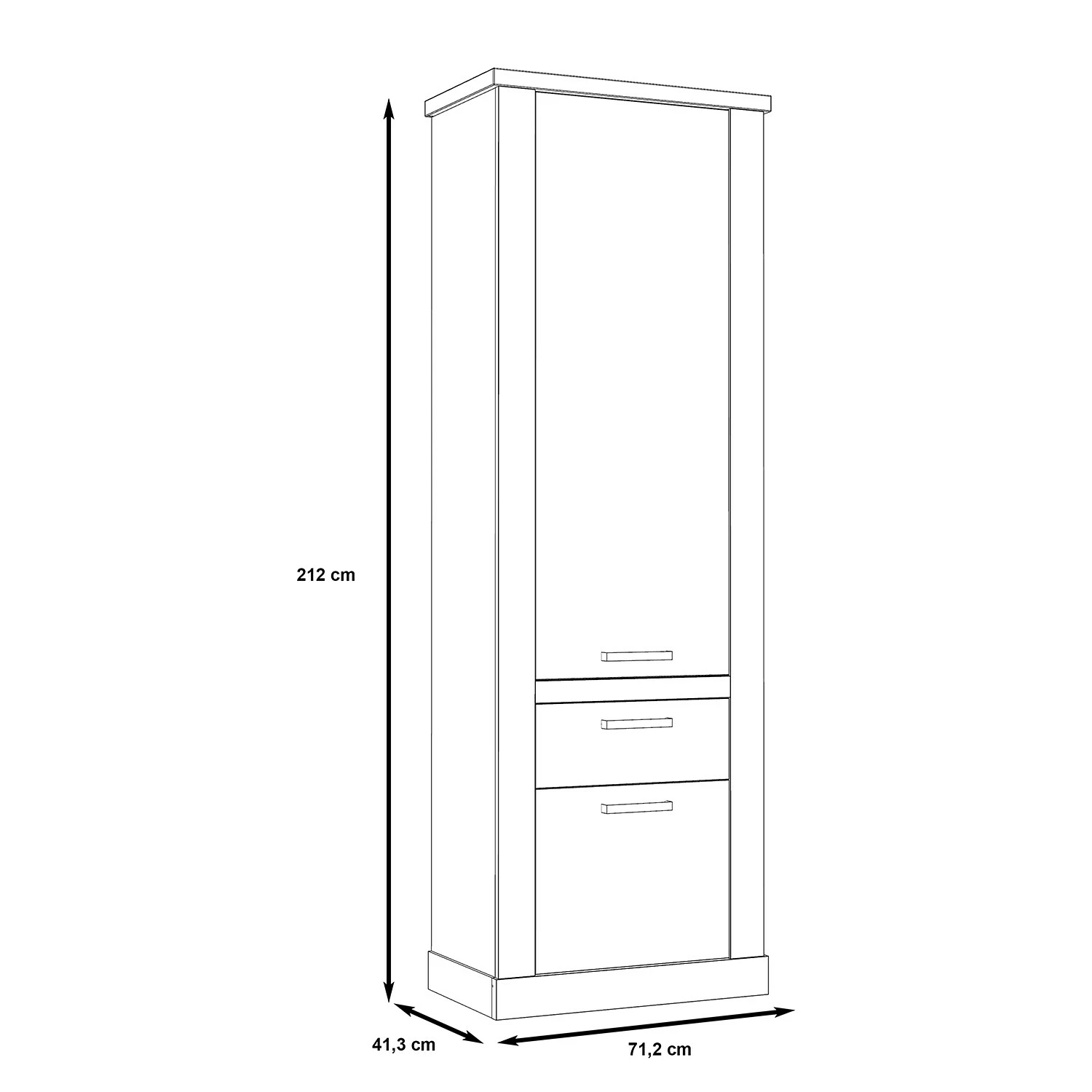 Maison Belfort Aktenschrank Morona - Pinie Weiß Dekor / Eiche Antik Dekor 8 Maison Belfort Aktenschrank Morona - Pinie Weiß Dekor / Eiche Antik Dekor – Bild 6