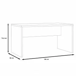 Maison Belfort Schreibtisch Morona - Breite: 140 cm -Büromöbel Verkaufsgeschäft 1000280673 210813 08154200112 SKETCH DETAILS P000000001000280673 sketch