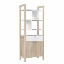 Norrwood Regal Holvik - Eiche Sonoma Dekor / Weiß