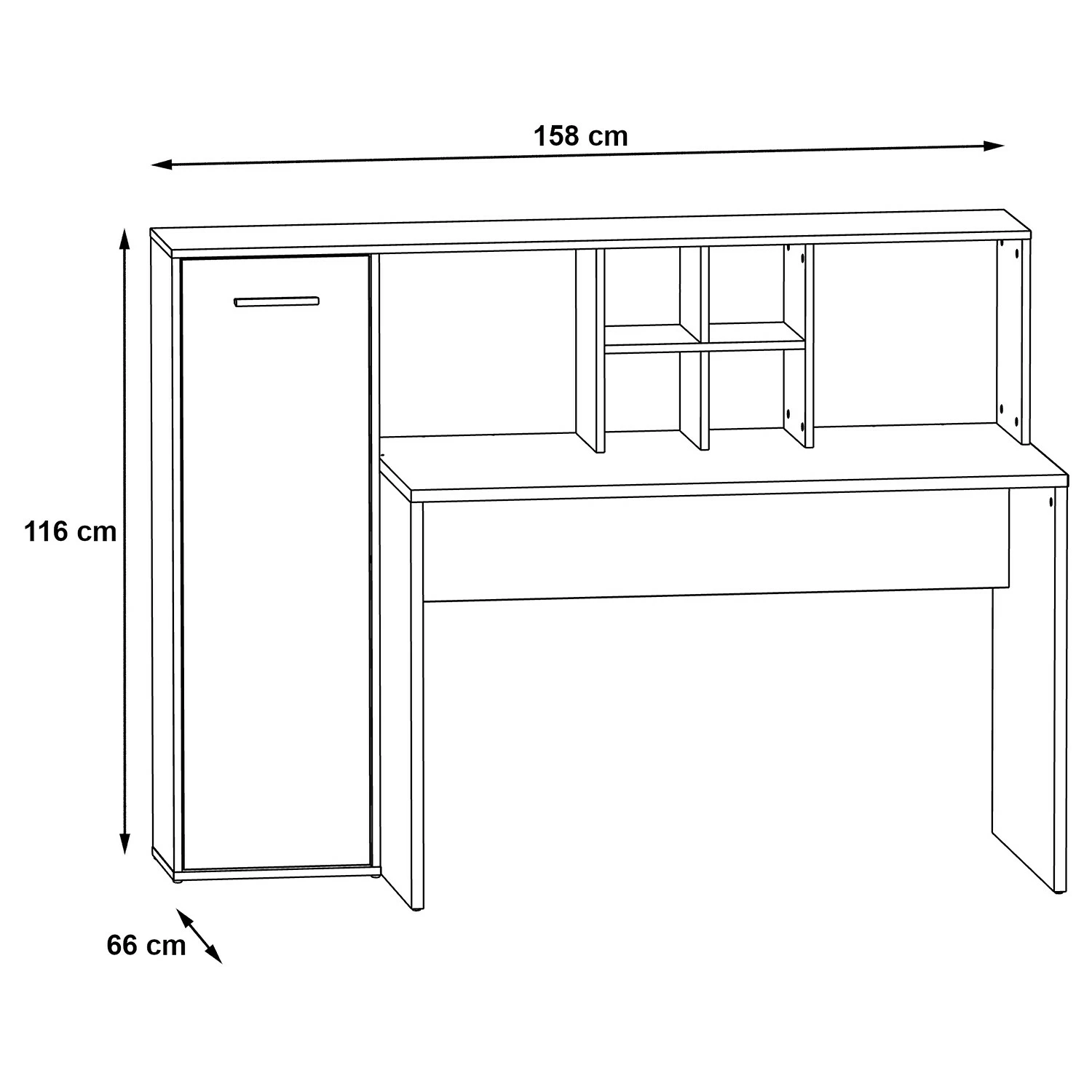 Fredriks Schreibtischkombination Eston - Eiche Sonoma Dekor 9 Fredriks Schreibtischkombination Eston - Eiche Sonoma Dekor – Bild 7