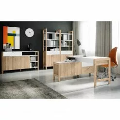 Norrwood Kommode Holvik - Eiche Sonoma Dekor / Weiß -Büromöbel Verkaufsgeschäft 1000280679 210813 08154500151 MOOD DETAILS P000000001000280679 mood