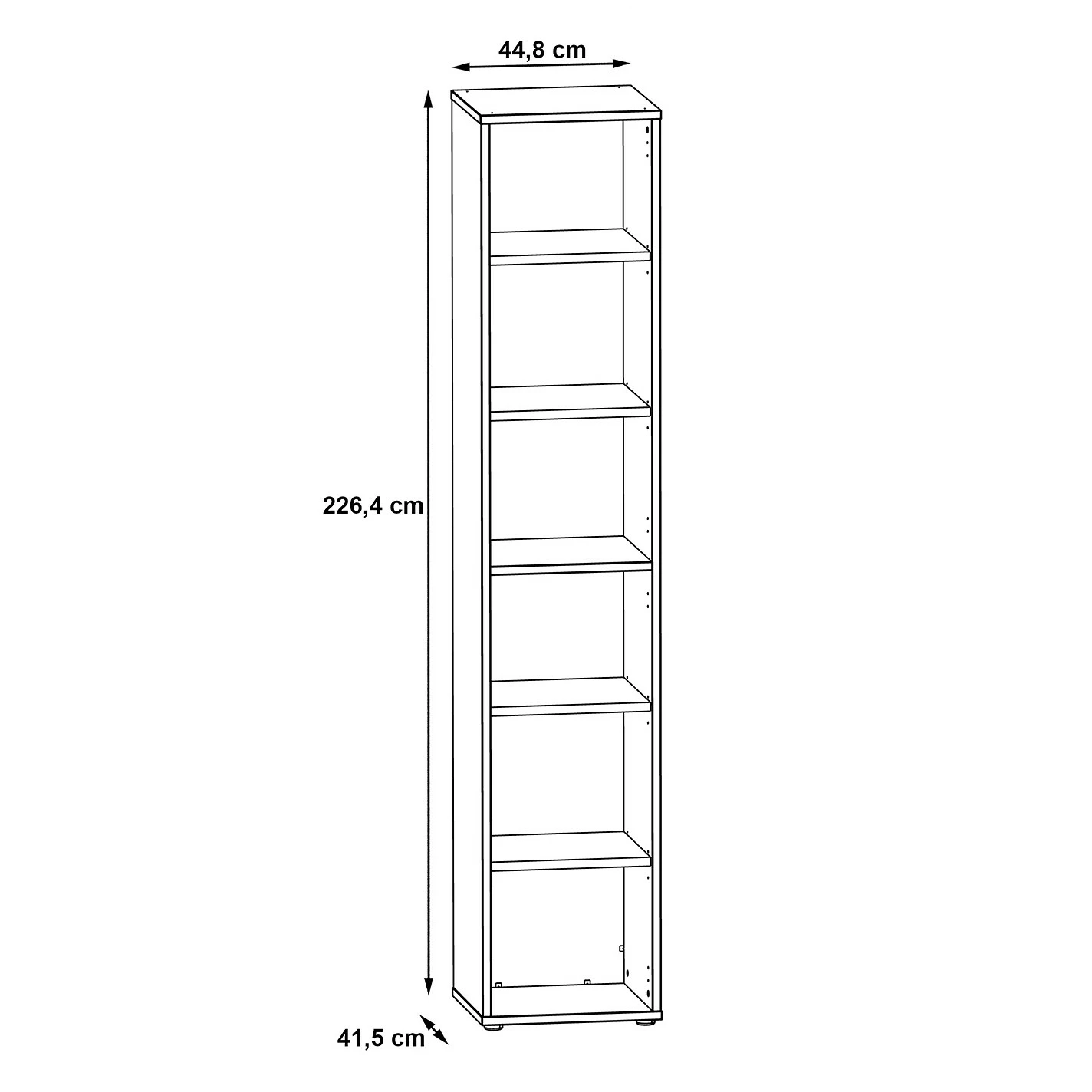 Fredriks Regal Kendrick III - Weiß / Grau 8 Fredriks Regal Kendrick III - Weiß / Grau – Bild 6