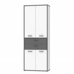 Fredriks Aktenschrank Kendrick VI - Weiß / Grau