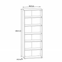 Fredriks Regal Kendrick IV - Weiß / Grau -Büromöbel Verkaufsgeschäft 1000280683 210813 08154800193 SKETCH DETAILS P000000001000280683 sketch