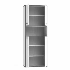 Fredriks Aktenschrank Kendrick III - Weiß / Grau -Büromöbel Verkaufsgeschäft 1000280685 210813 08154800210 DETAILS P000000001000280685