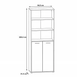 Fredriks Aktenschrank Kendrick II - Weiß / Grau 16 Fredriks Aktenschrank Kendrick II - Weiß / Grau -Büromöbel Verkaufsgeschäft 1000280693 210813 08155200271 SKETCH DETAILS P000000001000280693 sketch