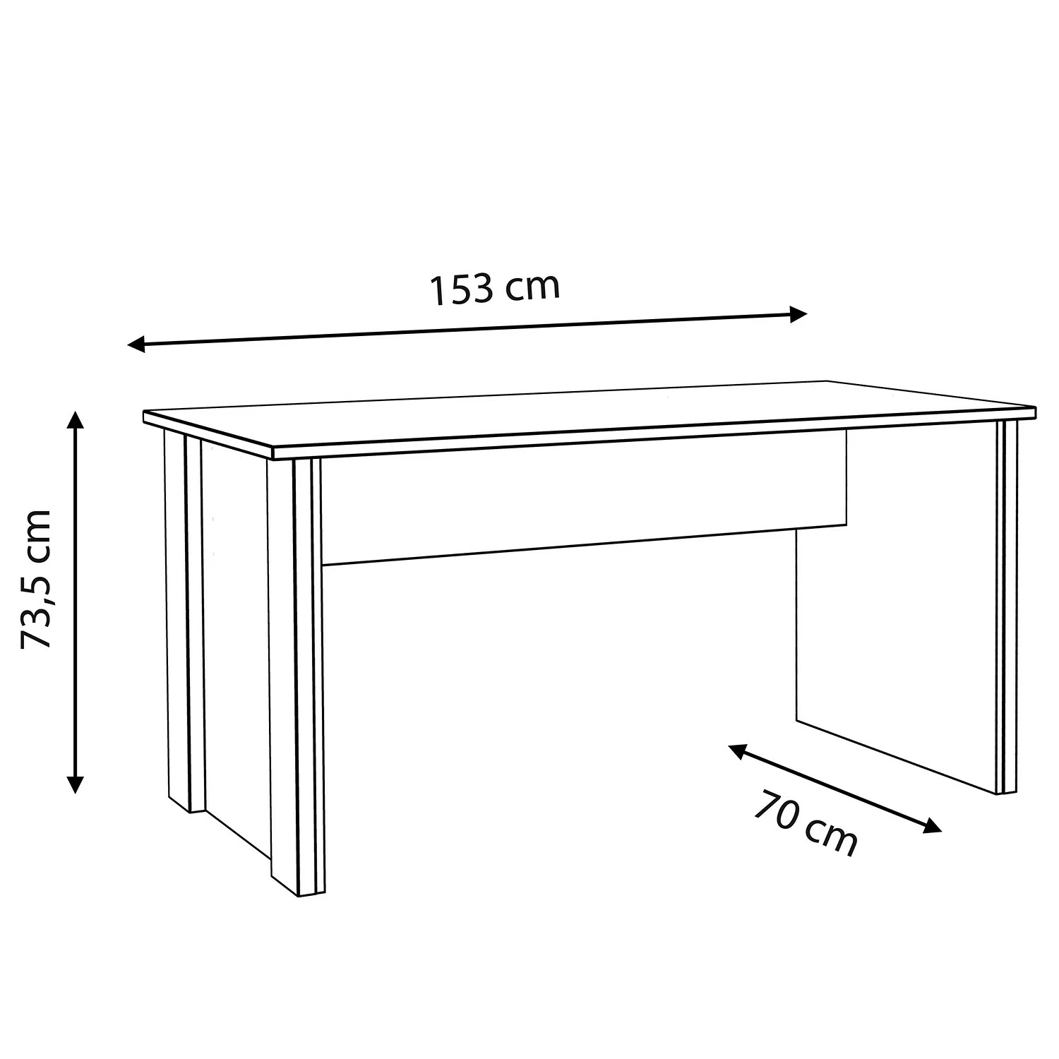 Red Living Schreibtisch Clifford - Breite: 153 cm 8 Red Living Schreibtisch Clifford - Breite: 153 cm – Bild 6