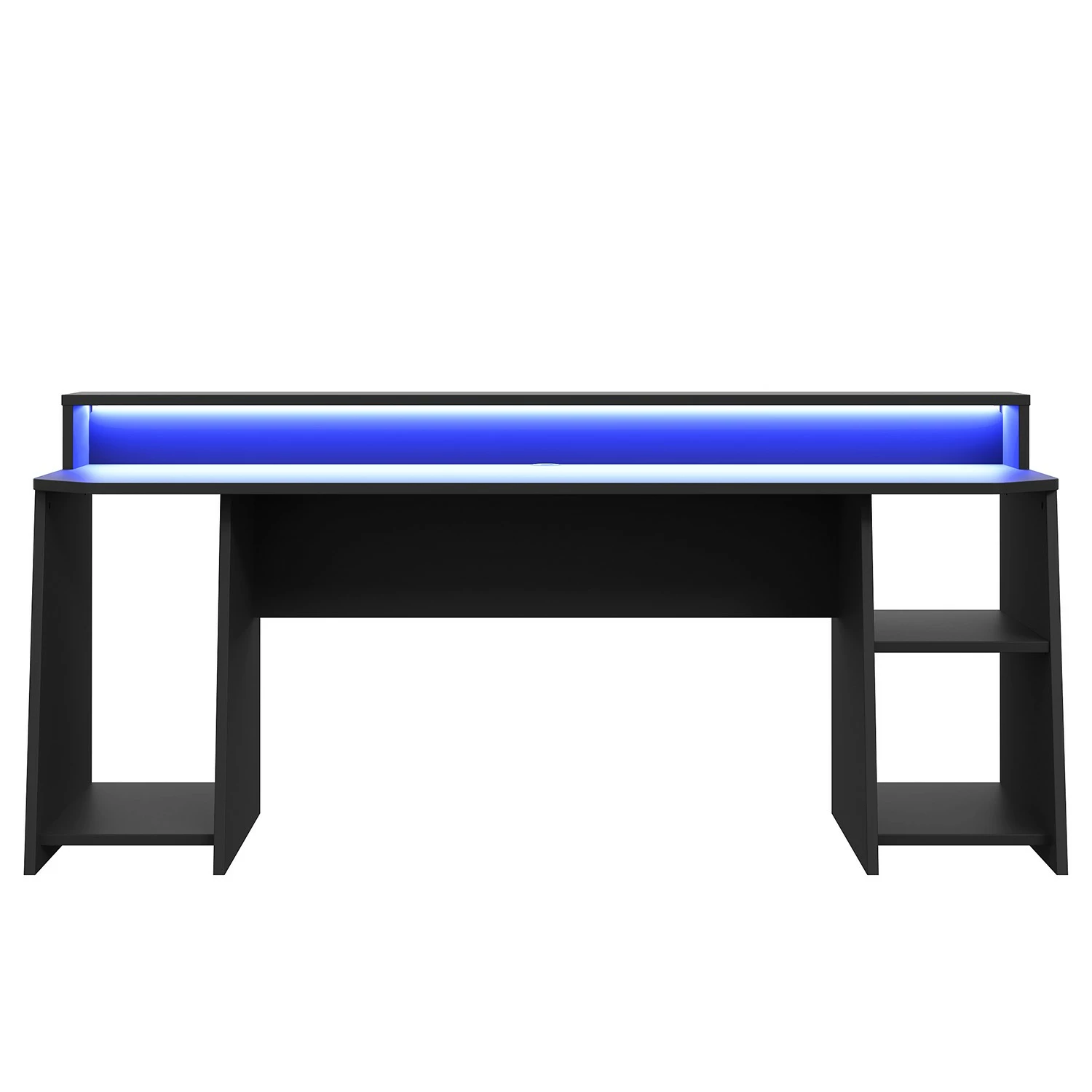 Fredriks Schreibtisch Trent IV - (mit Beleuchtung) Matt Schwarz 5 Fredriks Schreibtisch Trent IV - (mit Beleuchtung) Matt Schwarz – Bild 3