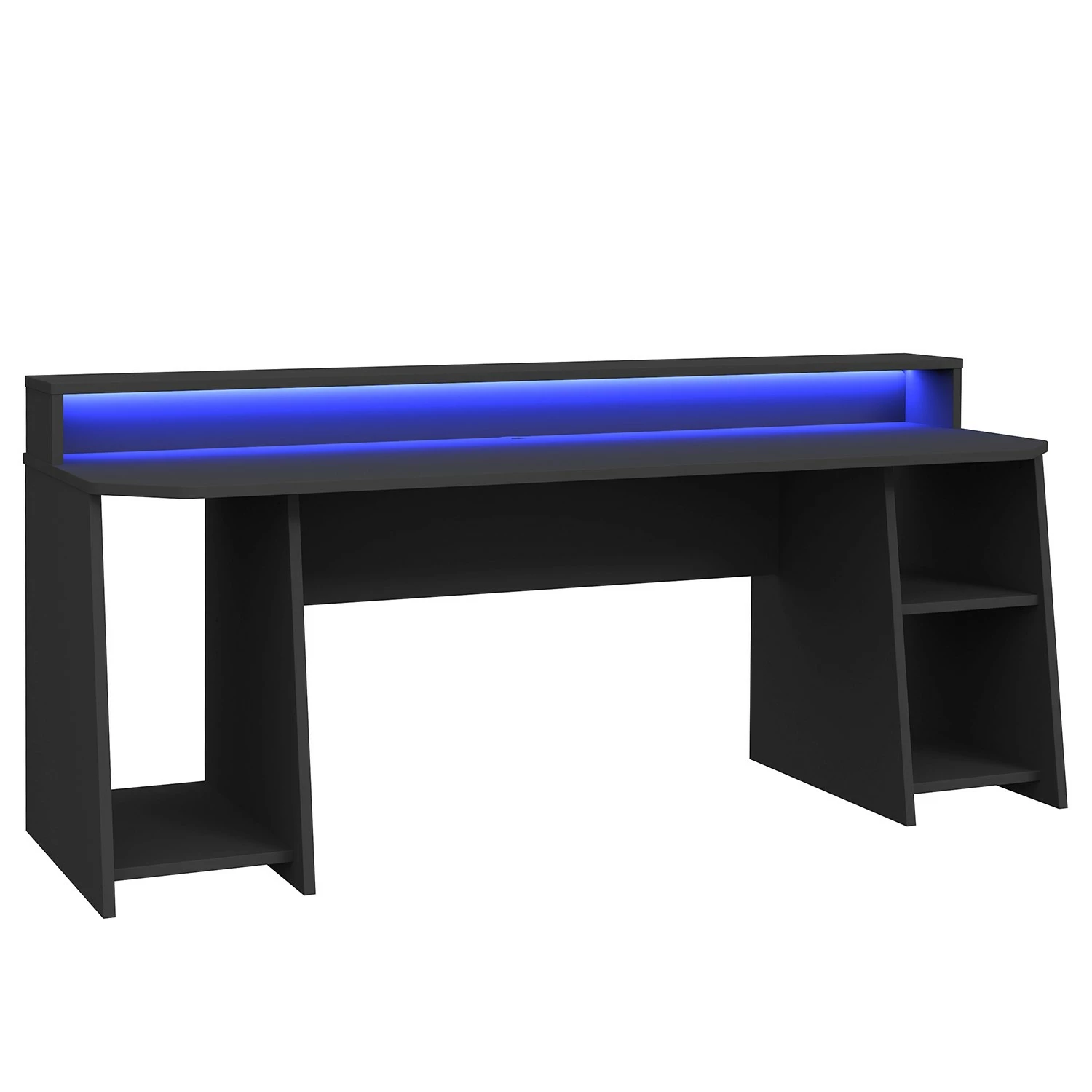 Fredriks Schreibtisch Trent IV - (mit Beleuchtung) Matt Schwarz 6 Fredriks Schreibtisch Trent IV - (mit Beleuchtung) Matt Schwarz – Bild 4