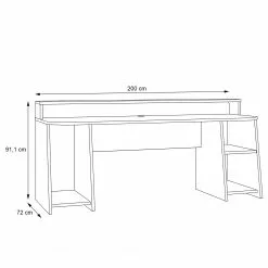 Fredriks Schreibtisch Trent IV - (mit Beleuchtung) Matt Schwarz 12 Fredriks Schreibtisch Trent IV - (mit Beleuchtung) Matt Schwarz -Büromöbel Verkaufsgeschäft 1000280710 210813 08155900392 SKETCH DETAILS P000000001000280710 sketch