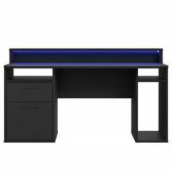 Fredriks Schreibtisch Trent III - Matt Schwarz - Mit Beleuchtung 15 Fredriks Schreibtisch Trent III - Matt Schwarz - Mit Beleuchtung -Büromöbel Verkaufsgeschäft 1000280716 210813 08160100425 DETAILS P000000001000280716