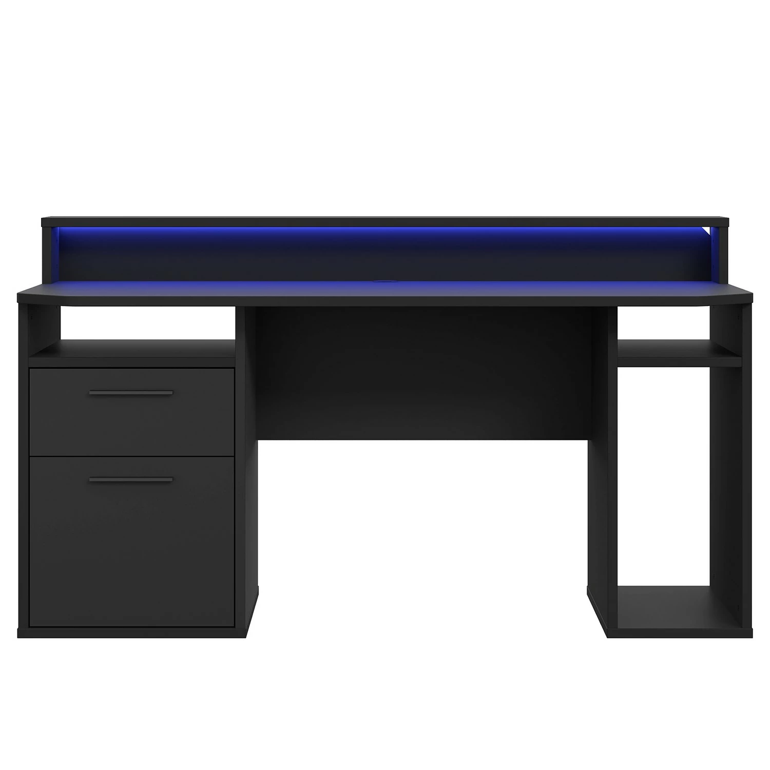 Fredriks Schreibtisch Trent III - Matt Schwarz - Mit Beleuchtung 6 Fredriks Schreibtisch Trent III - Matt Schwarz - Mit Beleuchtung – Bild 4