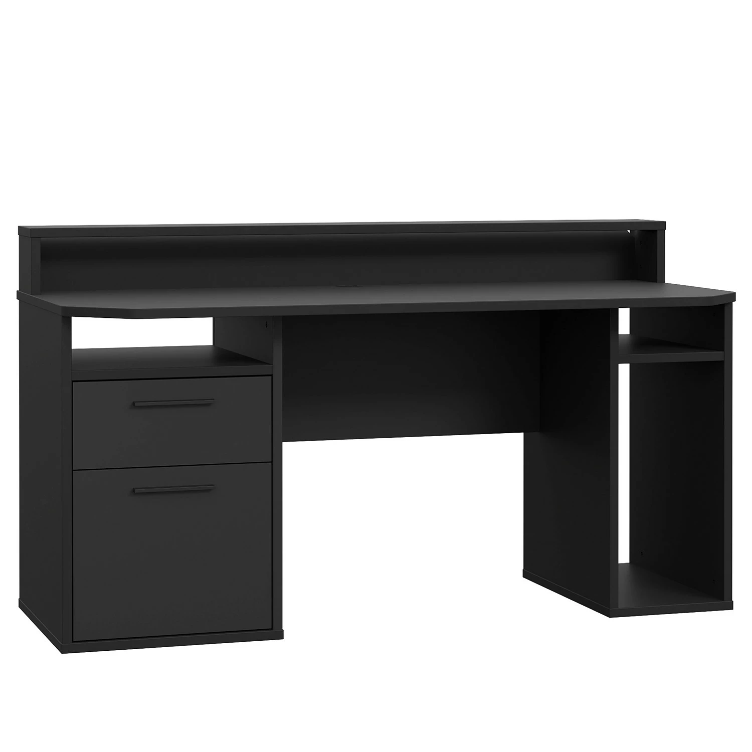 Fredriks Schreibtisch Trent III - Matt Schwarz - Mit Beleuchtung 9 Fredriks Schreibtisch Trent III - Matt Schwarz - Mit Beleuchtung – Bild 7