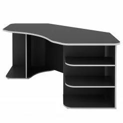 Fredriks Eckschreibtisch Crosswoods - Anthrazit / Weiß -Büromöbel Verkaufsgeschäft 1000280802 210913 08560500009 DETAILS P000000001000280802