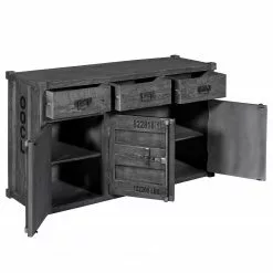 Wolf-Möbel Sideboard Container - Akazie Grau 32 Wolf-Möbel Sideboard Container - Akazie Grau -Büromöbel Verkaufsgeschäft 1000281790 220223 030 DETAILS P000000001000281790