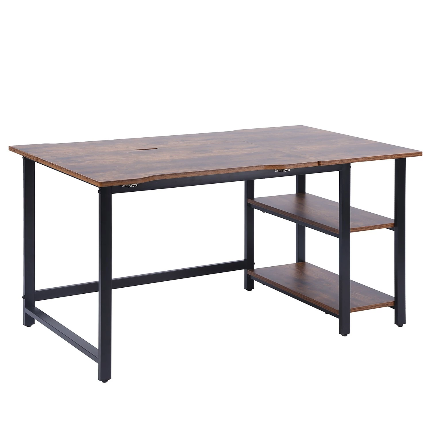 Ars manufacti Schreibtisch Alexandra - Altholz Dekor / Schwarz 4 Ars manufacti Schreibtisch Alexandra - Altholz Dekor / Schwarz – Bild 2