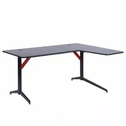 Fredriks Gaming Tisch Elso - Carbon Dekor / Schwarz / Rot