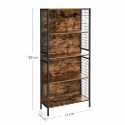 Red Living Regal Welford - Braun / Schwarz -Büromöbel Verkaufsgeschäft 1000283952 210813 06354400119 SKETCH DETAILS P000000001000283952 sketch