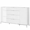 Maja Möbel Sideboard Trend - Glas - Hochglanz Weiß / Chrom -Büromöbel Verkaufsgeschäft 1000284207 210804 14342400010 IMAGE P000000001000284207