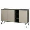 Loftscape Sideboard Caceres - Metall - Mocha / Grau -Büromöbel Verkaufsgeschäft 1000284344 210809 06083400096 IMAGE P000000001000284344