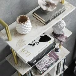 Red Living Regal Paulista - Marmor Weiß Dekor -Büromöbel Verkaufsgeschäft 1000284349 210809 06083500119 DETAILS P000000001000284349