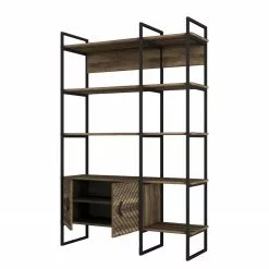 Red Living Regal Sumatra Sun - Metall - Walnuss Dekor / Schwarz -Büromöbel Verkaufsgeschäft 1000284387 210809 06091300162 DETAILS P000000001000284387