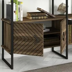 Red Living Regal Sumatra Sun - Metall - Walnuss Dekor / Schwarz -Büromöbel Verkaufsgeschäft 1000284387 210809 06091300163 DETAILS P000000001000284387