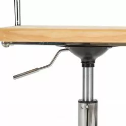 Mørteens Bürostuhl Ramon - Rattan / Buche massiv / Stahl - Beige / Buche / Chrom -Büromöbel Verkaufsgeschäft 1000285156 220524 060 DETAILS P000000001000285156