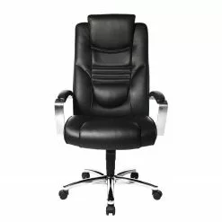 Topstar Chefsessel Soft Lux - Kunstleder / Stahl - Schwarz / Chrom -Büromöbel Verkaufsgeschäft 1000285190 210907 15264700004 DETAILS P000000001000285190