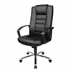 Topstar Chefsessel Comfort Point 10 - Kunstleder / Stahl - Schwarz / Chrom
