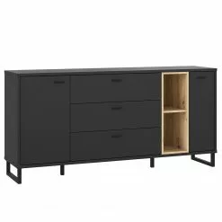 Loftscape Sideboard Mazzo - Schwarz / Eiche Artisan Dekor 20 Loftscape Sideboard Mazzo - Schwarz / Eiche Artisan Dekor -Büromöbel Verkaufsgeschäft 1000285799 210819 12212500042 DETAILS P000000001000285799