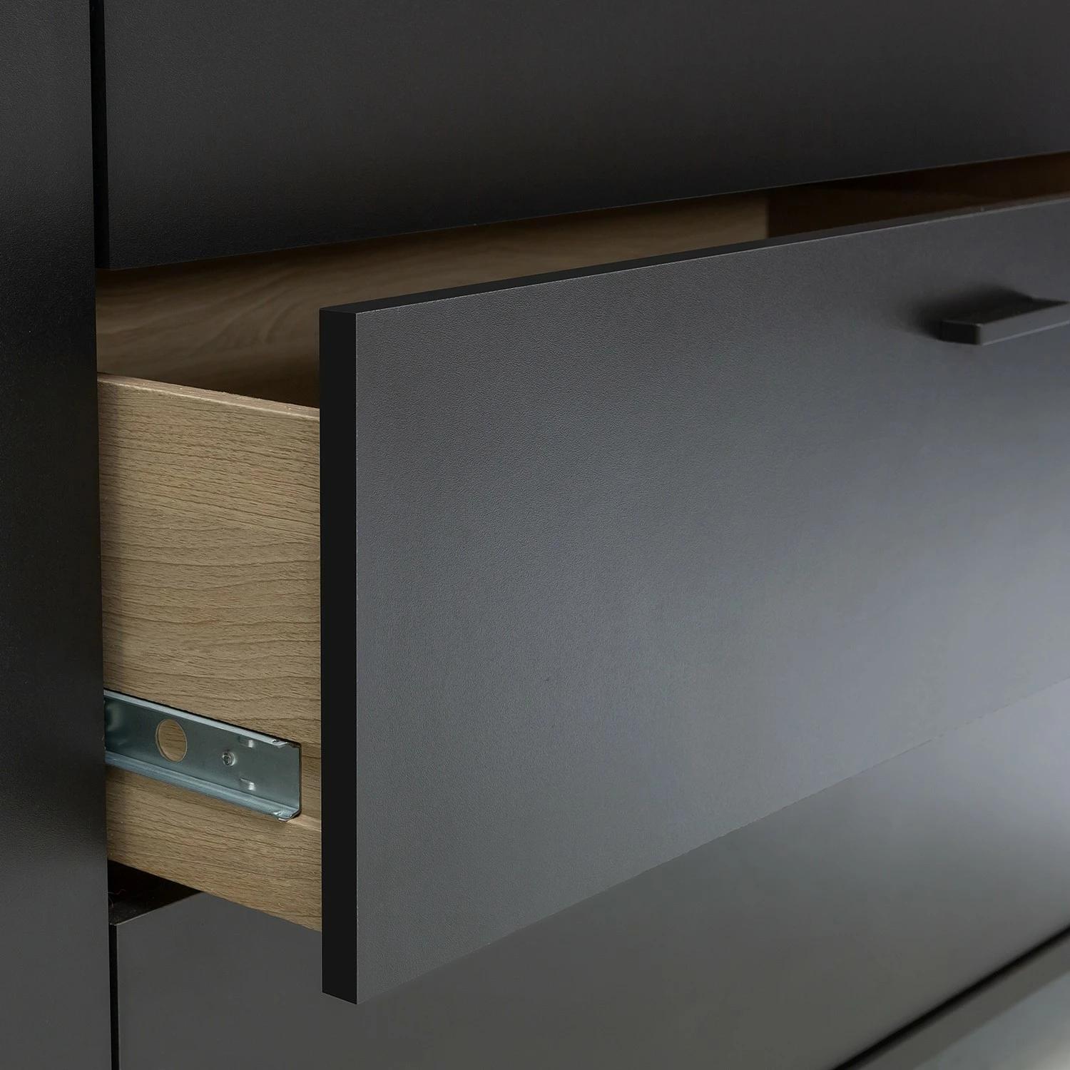 Loftscape Sideboard Mazzo - Schwarz / Eiche Artisan Dekor 13 Loftscape Sideboard Mazzo - Schwarz / Eiche Artisan Dekor – Bild 11