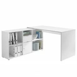 Furnitive Eckschreibtisch Lena - Weiß