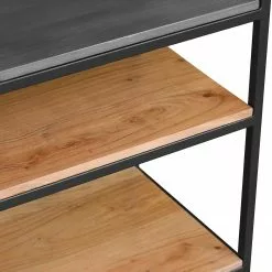 Ars manufacti Regal Conjo II - Akazie massiv / Eisen - Akazie / Schwarz -Büromöbel Verkaufsgeschäft 1000287810 220517 033 DETAILS P000000001000287810