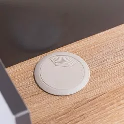 FLHF Schreibtisch Larm - Eiche Dekor / Schwarz -Büromöbel Verkaufsgeschäft 1000289001 210902 09120000155 DETAILS P000000001000289001