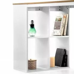 FLHF Schreibtisch Arsen - Eiche Dekor / Weiß -Büromöbel Verkaufsgeschäft 1000289003 220204 16190800060 DETAILS P000000001000289003