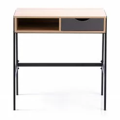 FLHF Schreibtisch Ins - Eiche Dekor / Schwarz -Büromöbel Verkaufsgeschäft 1000289010 210902 09120300229 DETAILS P000000001000289010