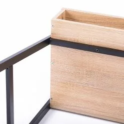 FLHF Schreibtisch Ins - Eiche Dekor / Schwarz -Büromöbel Verkaufsgeschäft 1000289010 210902 09120300231 DETAILS P000000001000289010