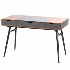 FLHF Schreibtisch Aryn - Anthrazit / Walnuss