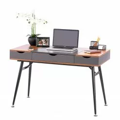 FLHF Schreibtisch Aryn - Anthrazit / Walnuss 22 FLHF Schreibtisch Aryn - Anthrazit / Walnuss -Büromöbel Verkaufsgeschäft 1000289011 210902 09120300245 DETAILS P000000001000289011