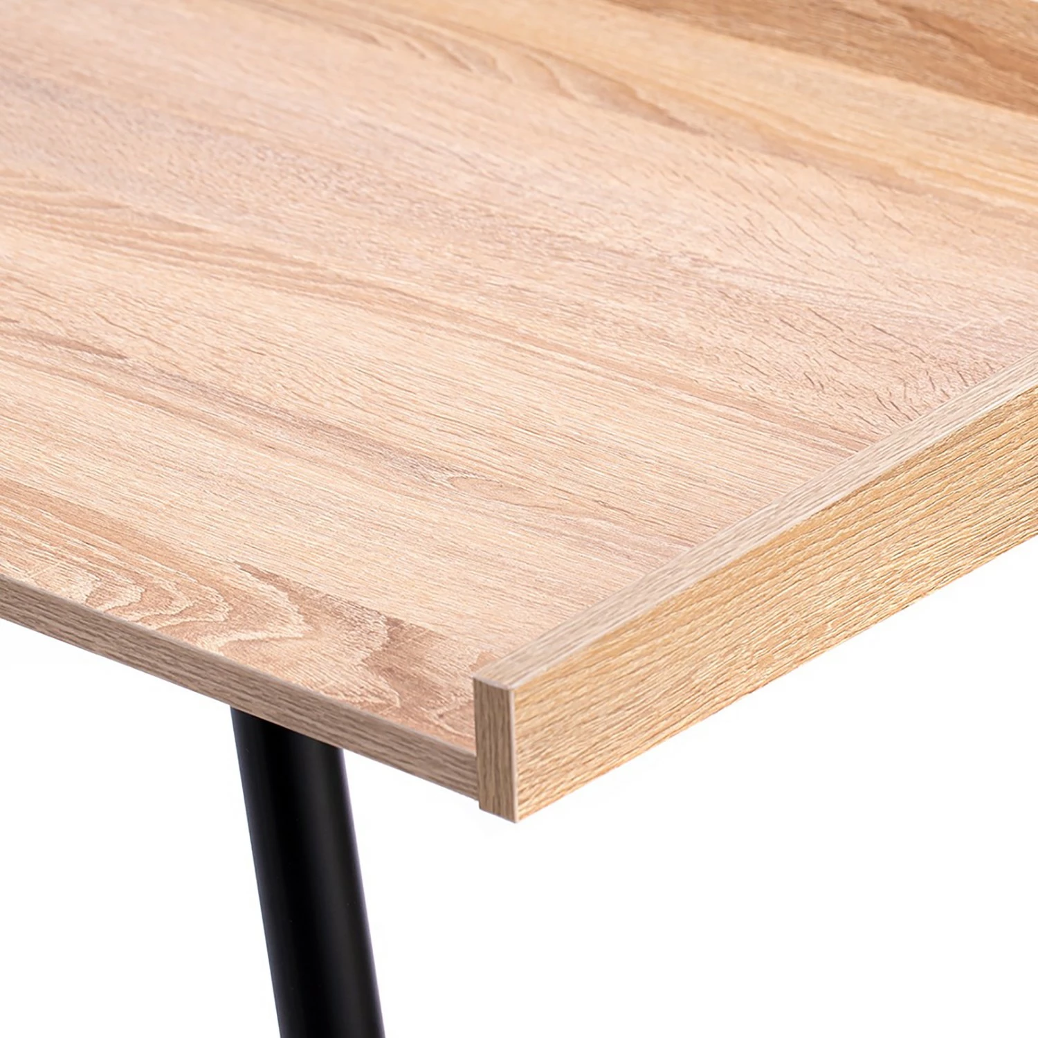 FLHF Schreibtisch Issa - Eiche Dekor / Schwarz 6 FLHF Schreibtisch Issa - Eiche Dekor / Schwarz – Bild 4