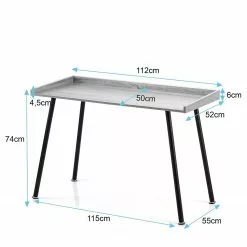 FLHF Schreibtisch Issa - Eiche Dekor / Schwarz 17 FLHF Schreibtisch Issa - Eiche Dekor / Schwarz -Büromöbel Verkaufsgeschäft 1000289015 210914 13503000022 SKETCH DETAILS P000000001000289015 sketch