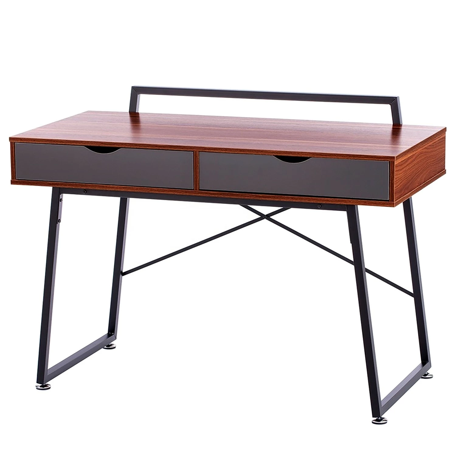 FLHF Schreibtisch Olm - Walnuss Dekor 3 FLHF Schreibtisch Olm - Walnuss Dekor