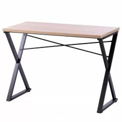 FLHF Schreibtisch Irn - Eiche Dekor / Schwarz