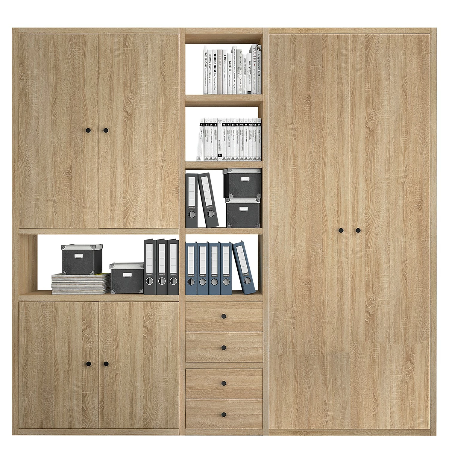 Fredriks Aktenschrank-Kombination Emporio V - Eiche Sonoma Dekor 3 Fredriks Aktenschrank-Kombination Emporio V - Eiche Sonoma Dekor