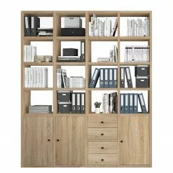 Fredriks Aktenregal-Kombination Emporio VIII - Eiche Sonoma Dekor