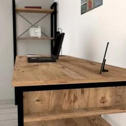 Ars manufacti Schreibtisch Embu - Walnuss Dekor / Schwarz 8 Ars manufacti Schreibtisch Embu - Walnuss Dekor / Schwarz -Büromöbel Verkaufsgeschäft 1000289491 210908 14360800028 DETAILS P000000001000289491